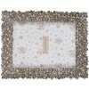 Clayre & Eef 2F1183 Fotolijst Zilverkleurig 18x2x23 cm Retro Bloemmotief