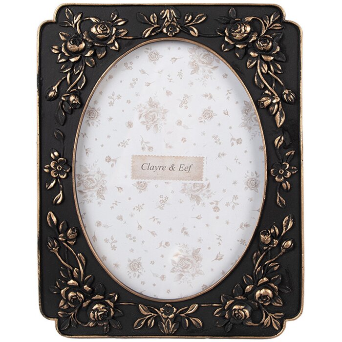 Clayre & Eef 2F1184 Fotolijst Zwart Vintage 13x18 cm 17x2x22 cm