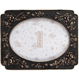 Clayre & Eef 2F1184 Fotolijst Zwart Vintage 13x18 cm 17x2x22 cm