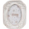 Clayre & Eef 2F1187 Fotolijst Wit 10x2x12 cm 6x9 cm Shabby Chic