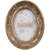 Clayre & Eef 2F1193 Fotolijst ovaal goudkleurig 11x3x14 cm Barokstijl