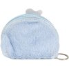 Juleeze JZWA0211 portemonnee 12x2x14 cm blauw met gezichtjesmotief en sleutelhanger