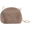 Juleeze JZWA0215 portemonnee kat look 12x2x10 cm bruin