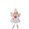 Clayre & Eef 65680W Decoratiehanger Engel 8x3x15 cm Wit