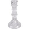 Clayre & Eef 6GL4909 Kaarshouder Transparant Glas Ø 8x15 cm