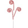 Clayre & Eef 65849 kerstdecoratie zuurstok rood wit 17x1x66 cm