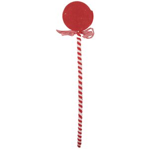 Clayre & Eef 65851 Kerstdecoratie Lolly Rood Wit...