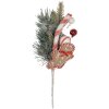 Clayre & Eef 65865 Decoratie Tak Groen Rood 10x8x30 cm Kunststof