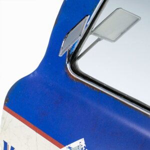 ZEP metalen decoratie retro autodeur ontwerp Route 66 41x47x5 cm vintage look