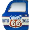 ZEP metalen decoratie retro autodeur ontwerp Route 66 41x47x5 cm vintage look