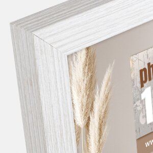 ZEP houten frame hal 20x30 cm wit helder glas standaard wandmontage