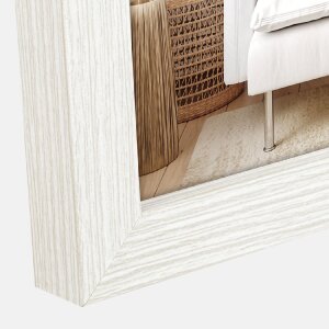 ZEP houten frame hal 20x30 cm wit helder glas standaard wandmontage