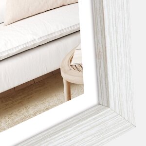 ZEP houten frame hal 20x30 cm wit helder glas standaard wandmontage