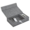 ZEP USB fotobox Lodi grijs linnen 23x12,5x5 cm zonder USB stick