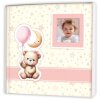 ZEP babyalbum Brian 24x24 cm roze met berenmotief 40 paginas fotokarton