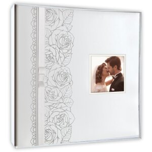 ZEP Bruiloft Fotoalbum Margaret Wit 32x32 cm 100 paginas rozenpatroon