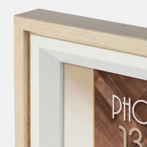 ZEP Bologna fotolijst crème 30x40 cm MDF houtlook wandmontage
