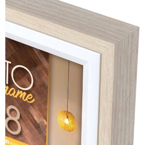 ZEP Bologna fotolijst crème 30x40 cm MDF houtlook wandmontage