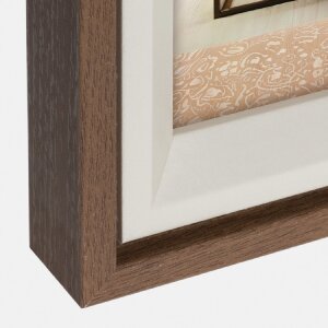 ZEP fotolijst Bologna bruin 30x40 cm MDF houtlook wandmontage