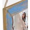 ZEP Houten fotolijst Voiron 3 fotos 10x15 cm Blauw Wit Vintage 49x26 cm Wand