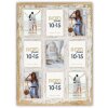 ZEP houten fotolijst Revel 9 fotos 10x15 cm vintage stijl