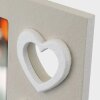 ZEP Houten fotolijst Merida Grijs 10x15 cm met hart ontwerp