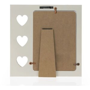 ZEP Houten fotolijst Merida Grijs 13x18 cm met hart ontwerp