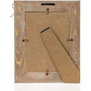 ZEP houten fotolijst Lille wit 10x15 cm met hartdecoratie