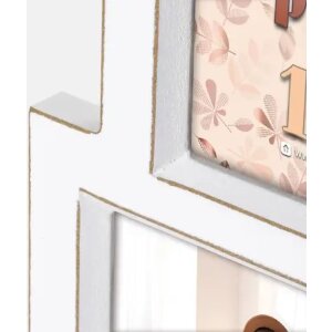 ZEP Houten fotolijst Kepler 3Q Wit 3 fotos 10x15 cm wand- of tafelbevestiging