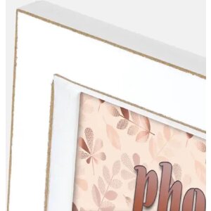 ZEP Houten fotolijst Kepler 3Q Wit 3 fotos 10x15 cm wand- of tafelbevestiging