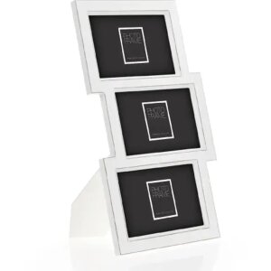 ZEP Houten fotolijst Kepler 3Q Wit 3 fotos 10x15 cm wand- of tafelbevestiging