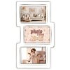 ZEP Houten fotolijst Kepler 3Q Wit 3 fotos 10x15 cm wand- of tafelbevestiging