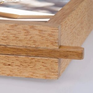 ZEP Vittel Naturel dubbel frame hout 15x20 cm aan beide zijden te gebruiken