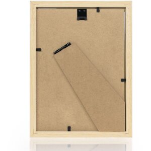 ZEP Houten lijst Aosta Wit 20x25 cm Hoogglans Modern Tijdloos om staand op te hangen