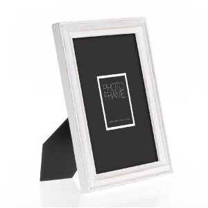 ZEP Houten lijst Rosel Wit 20x30 cm Houten portretlijst met staander Helder Glas