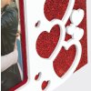 ZEP Houten fotolijst Rosalia 10x15 cm hart glitter displaystandaard