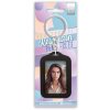 ZEP sleutelhanger AR7B zwart voor 2 fotos 3,5x4,5 cm met metalen ring