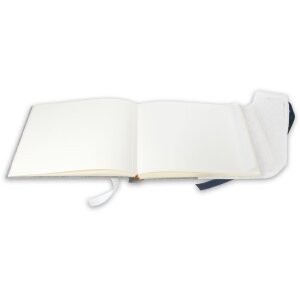 ZEP Fotoalbum Busta Blauw 30x24 cm 60 witte paginas glassine Italiaans ontwerp