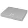 ZEP metalen lijst Latina 15x20 cm verzilverd met houten achterkant en standaard