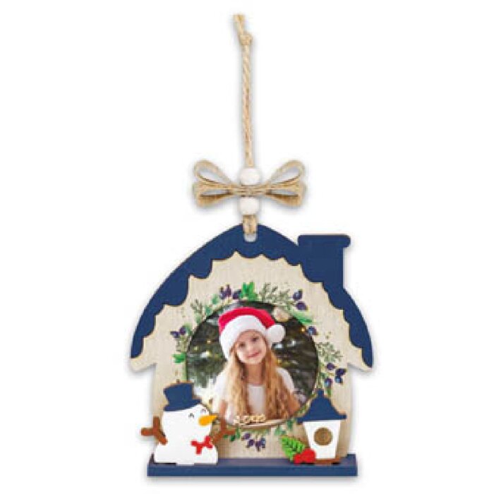 ZEP Koda B Houten decoratie met foto 6x6 cm om op te hangen