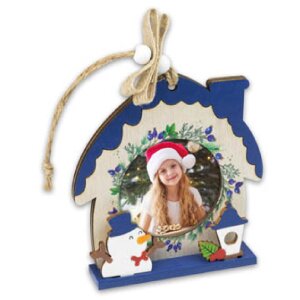 ZEP Koda B Houten decoratie met foto 6x6 cm om op te hangen