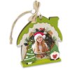 ZEP Koda C Houten decoratieve fotolijst 6x6 cm Kerstmotief om op te hangen