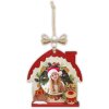 ZEP Koda D houten decoratie fotohouder 6x6cm om kerst op te hangen