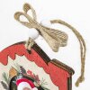 ZEP Koda D houten decoratie fotohouder 6x6cm om kerst op te hangen
