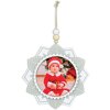 ZEP houten kersthanger met afbeelding 6x6 cm om op te hangen willekeurige kleur