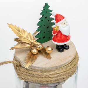 ZEP Decoratie Vadim Kerstlijst dubbelzijdig voor 2 fotos Ø 7 cm 14 cm hoog