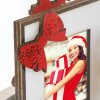 ZEP kerstbal Franz hout kunststof foto 3,5x4,5 cm 9 cm Kerstmis