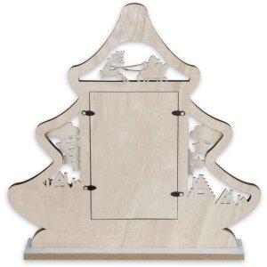 ZEP kerst fotolijst Julia hout 10x15 cm feestelijk ontwerp rendier slee