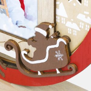 ZEP kerst fotolijst Heidi hout rood 10x15 cm winter design