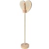 Clayre & Eef 65646 Krijtbord Hartvorm op Standaard Zwart Bruin 8x5x27 cm
